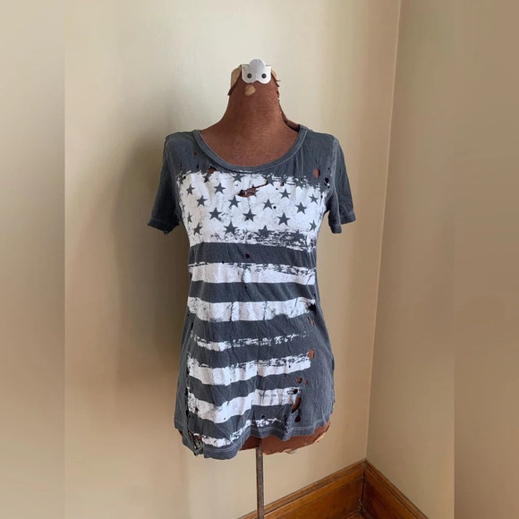 Chaser distressed flag t shirt - Picture 1 of 8